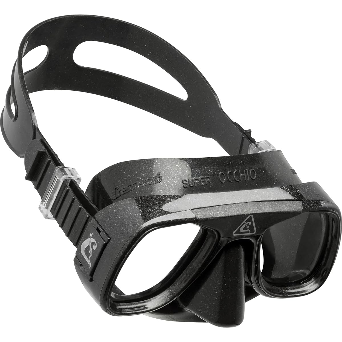 CRESSI Scuba Diving Snorkeling Mask [SUPEROCCHIO] For enthusiasts Classic design Small internal volume Black [Genuine product]