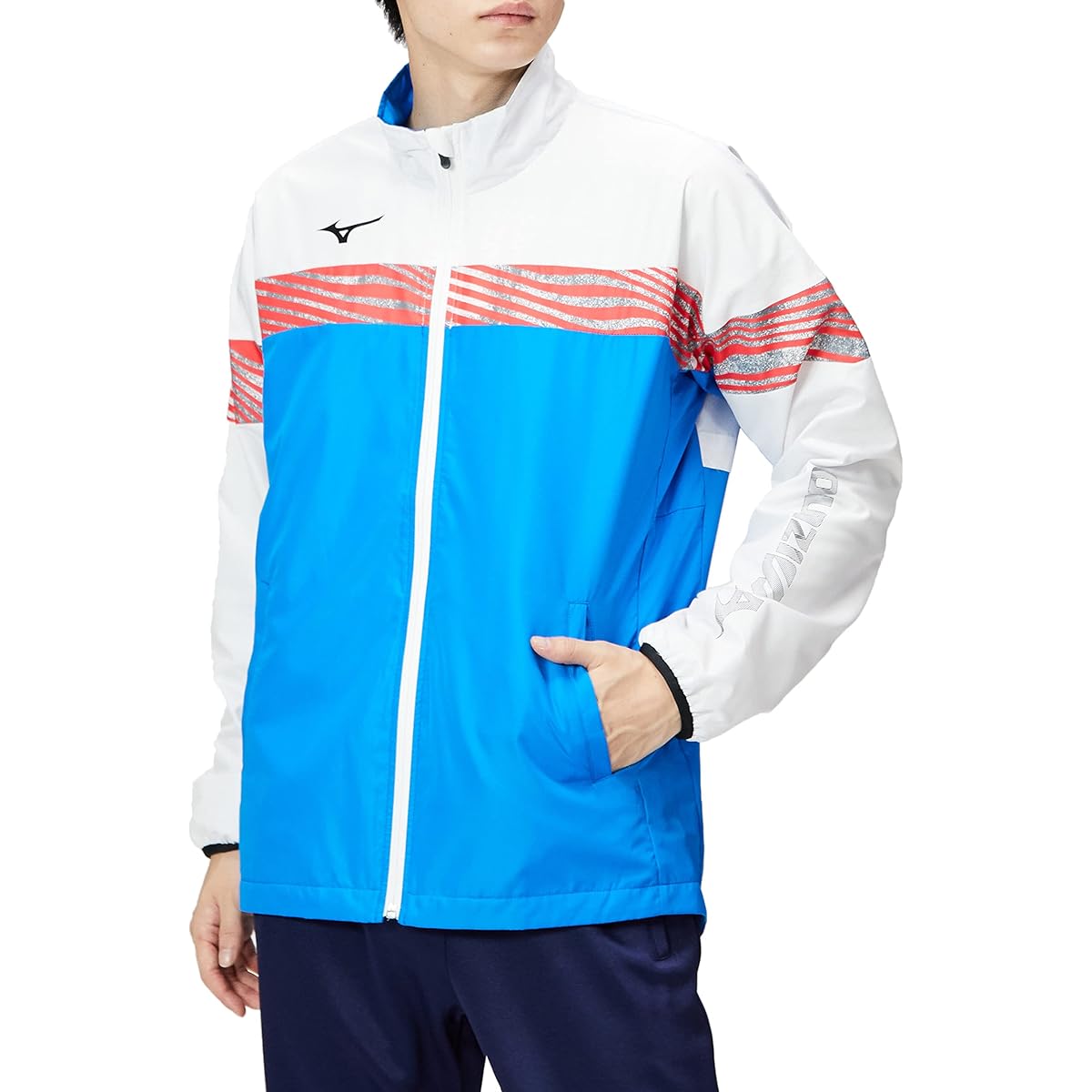 [Mizuno] Tennis Wear Breath Thermo Warmer Jacket Dynamotion Fit Moisture Absorption Heat Generating Water Repellent Windproof 62JE2520