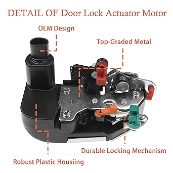 931-634 Door lock actuator motor Front left driver seat side 1994 1996 1997 1997 1997 1997 2001 2001 2002 DODGE RAM 1500 2500 3500 PICKUP, exchange # 931634 5507 6291AB 931-634