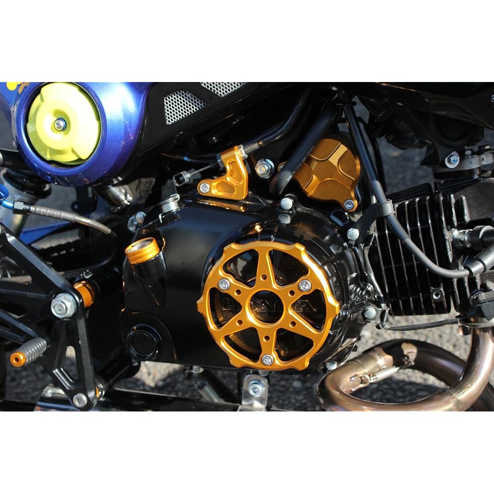POSH Motorcycle Supplies Clutch Cover Protector Honda 2013-2015 GROM 2013-2015 MSX125 Gold 059102-04
