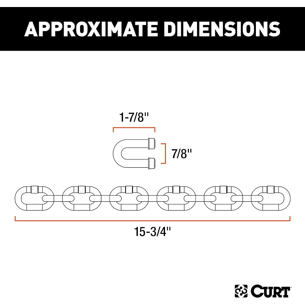 Curt 17111 Replacement weight distribution hitch chain kit