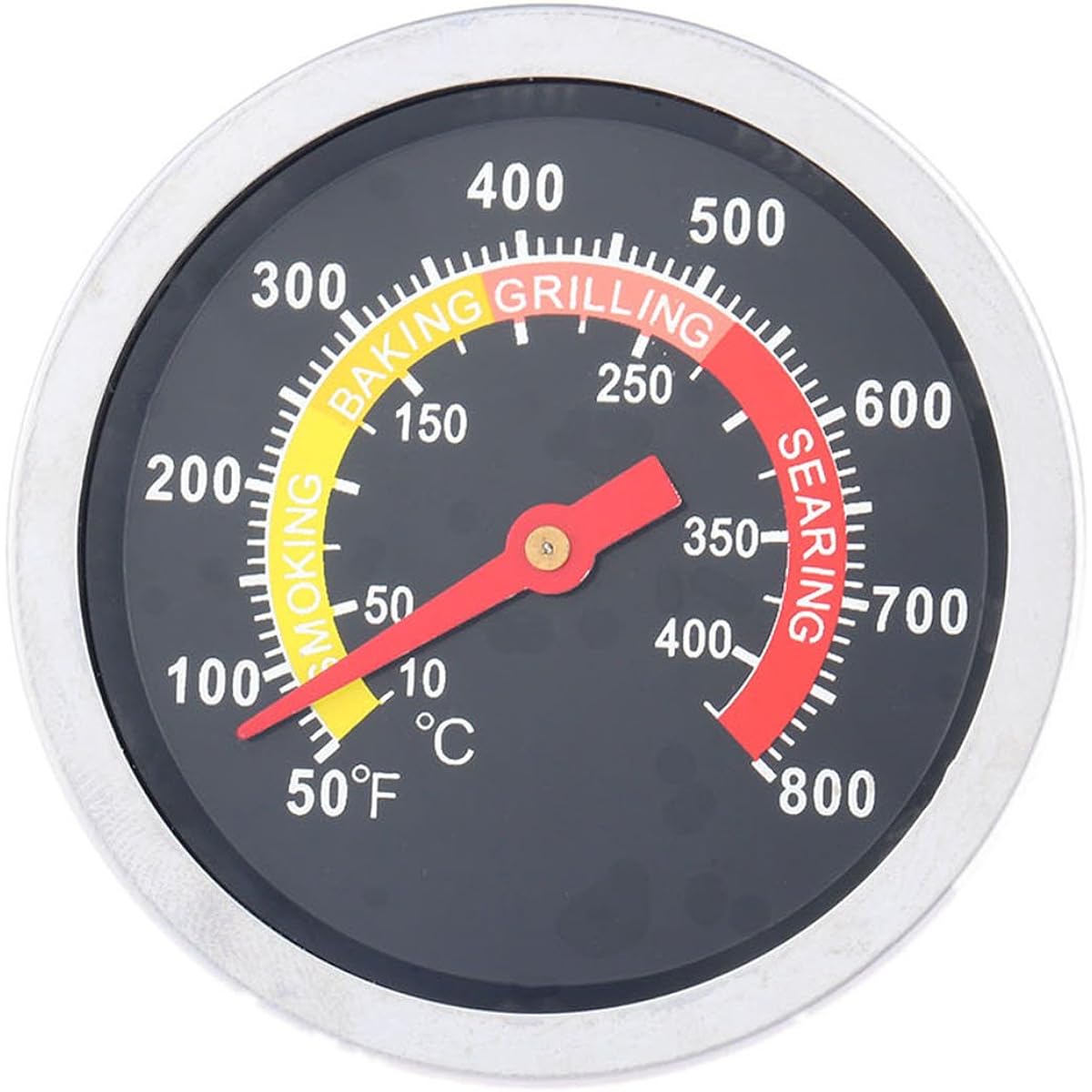 Oven Thermometer Oven Meter Stainless Steel 50-800℉ Cooking Thermometer Cooking Oven Grill Thermometer BBQ Roasting Kitchen Smoking Thermometer Temperature Gauge