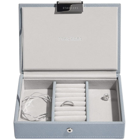 STACKERS LONDON Mini Jewelry Box Lid Dusky Blue/Stackers DUSKY BLUE Mini Jewelry Box Lid