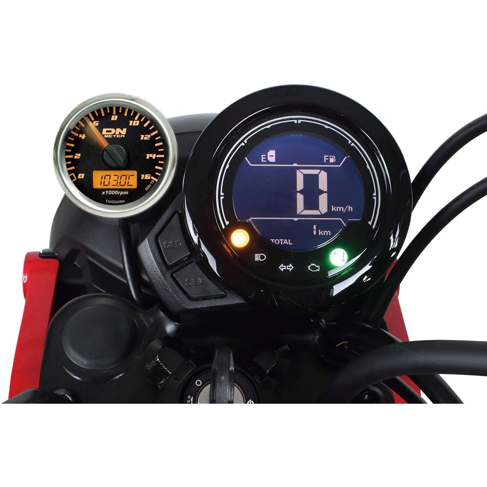 SP Takekawa CT125 (JA65) 05-05-0113 φ48 Small DN Tachometer (Orange LED)