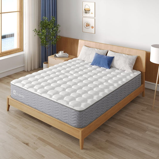 Avenco Hard Mattress Semi-Double Extra Thick 20cm High Resilience Bed Mattress 522 Coils 2.2/2.2mm 3 Zone Structure Pocket Coil Mattress Hard No Bottom Feeling Body Pressure Dispersion Support Turning Over Urethane Semi-Double ~Words of the Stars~