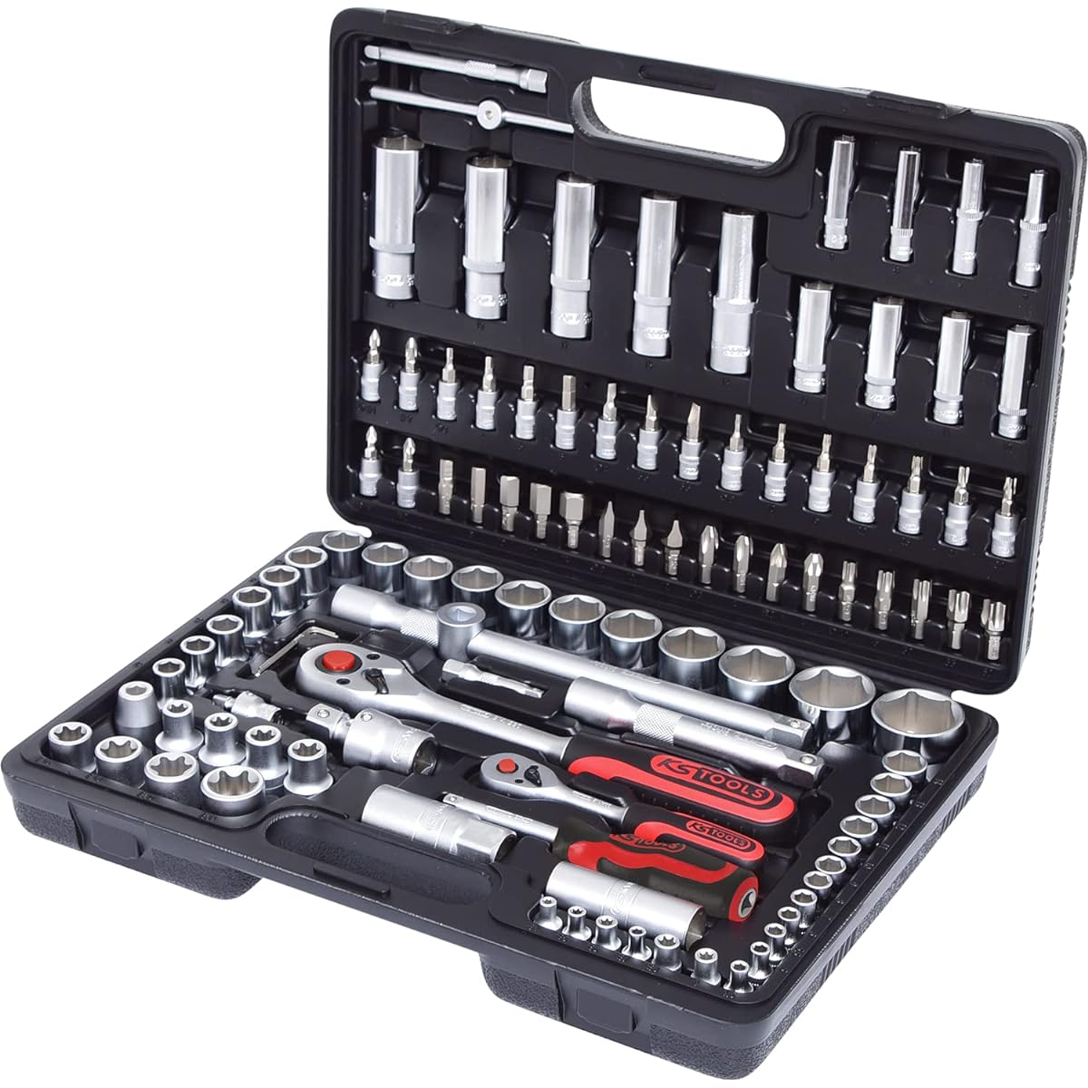 KS TOOLS 1/4" +1/2" Socket set 108 pcs 911.0708