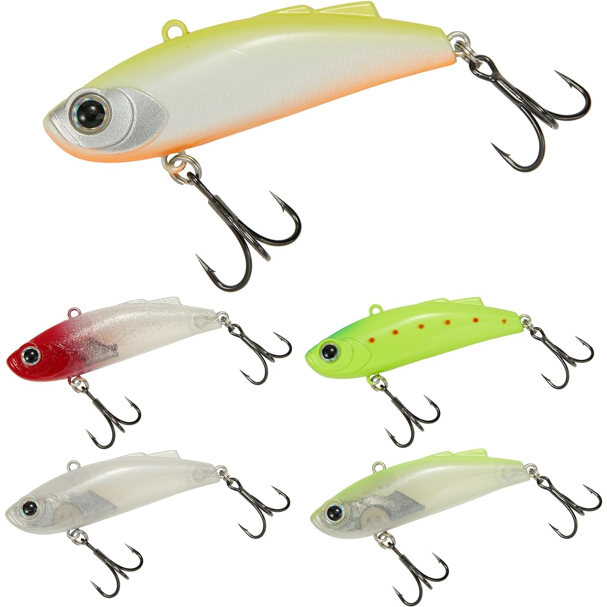 [Seiran Lure] Lure Seabass Vibration 57mm 11.5g 5 Color Set Mini Vibe Vibration Seabass Lure