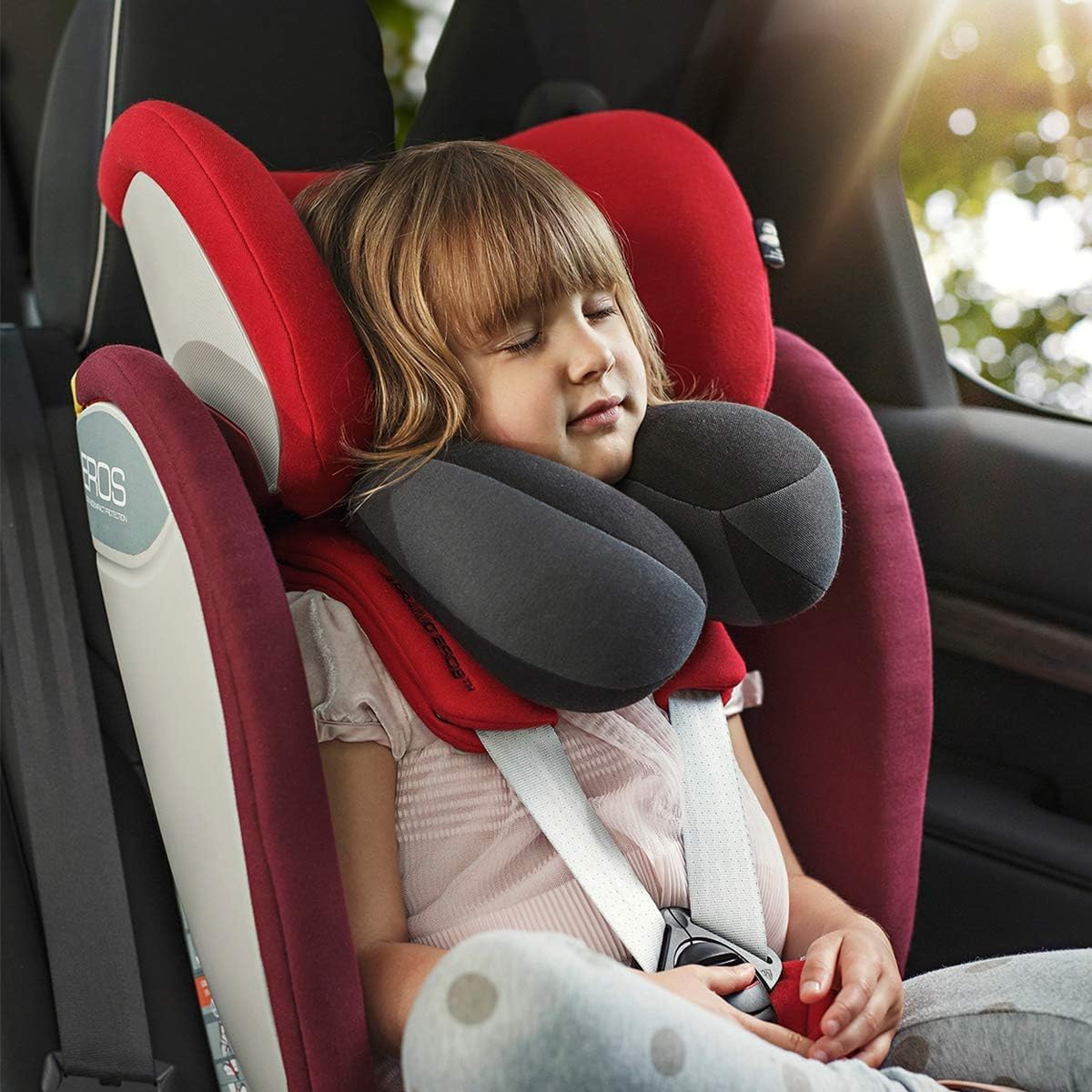 INFANZIA Children's Chin Support Travel Neck Pillow Prevents the Head from Falling Forward and Comfortably Supports the Head, Neck and Chin, Gift for Toddlers/Children/Children, Black