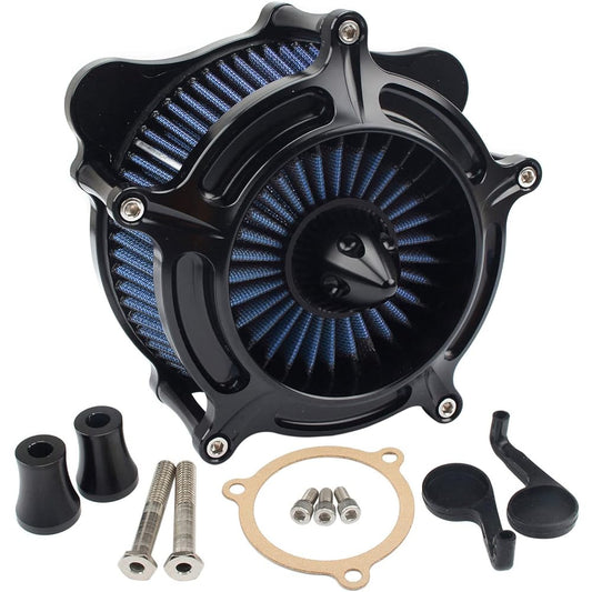 Motorcycle Air Cleaner Turbine Intake Filter Harley Touring Road King Street Glide Electra Glide 08-2016 Softail Dyna FXDLS 2017
