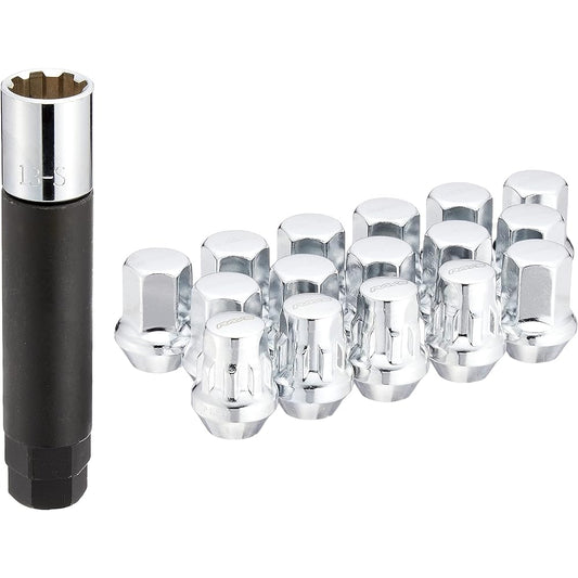 [RAYS] 17HEX lock & nut set (for 4 holes) M12 x 1.25 CP (plated) 74082000003CP