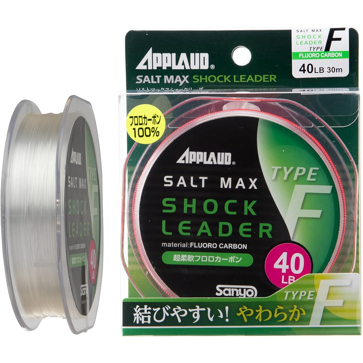SANYO Nylon Line Applied Salt Max Shock Leader Type-F (Fluoro) 30m