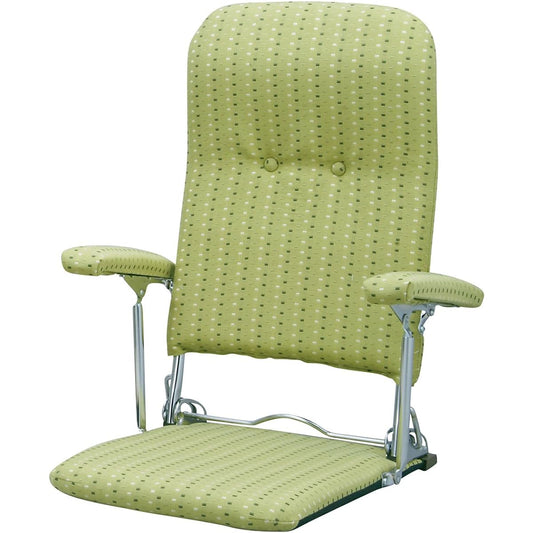 Miyatake Seisakusho Chair PLACE Width 40 x Depth 51~73 x Height 44~53cm Green Made in Japan YS-1046 GR