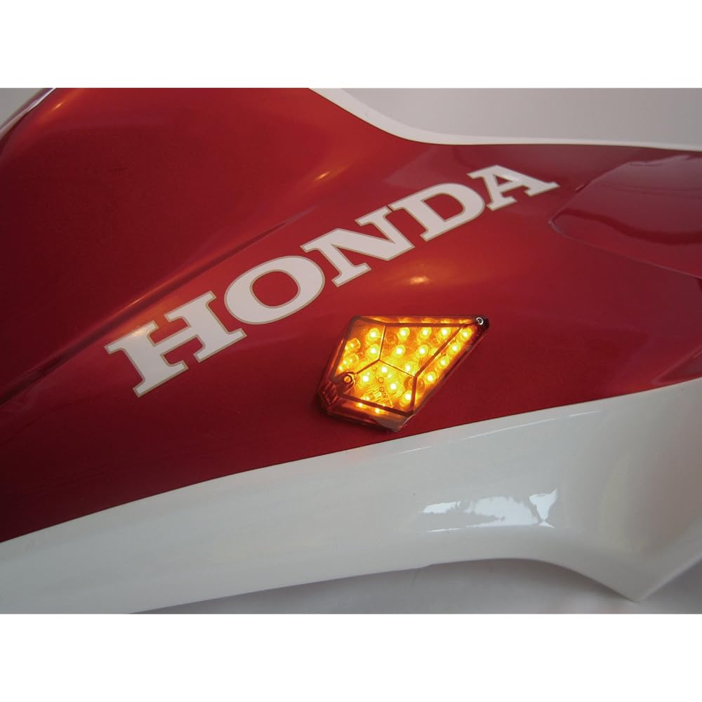 POSH Motorcycle Supplies Motorcycle LED Turn Signal Amber Lens Aero LED Turn Signal 097011