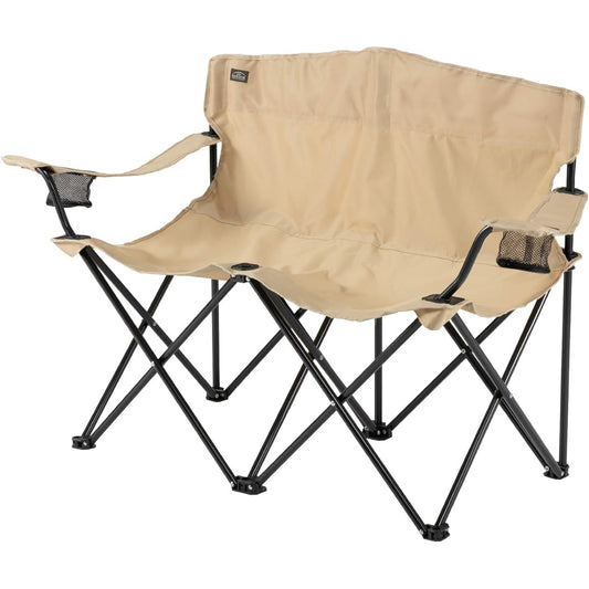 BUNDOK Twin Chair BD-121 <Beige/Khaki/Cation/Native> Storage case included Outdoor [For 1-2 people] 1225x500x790mm