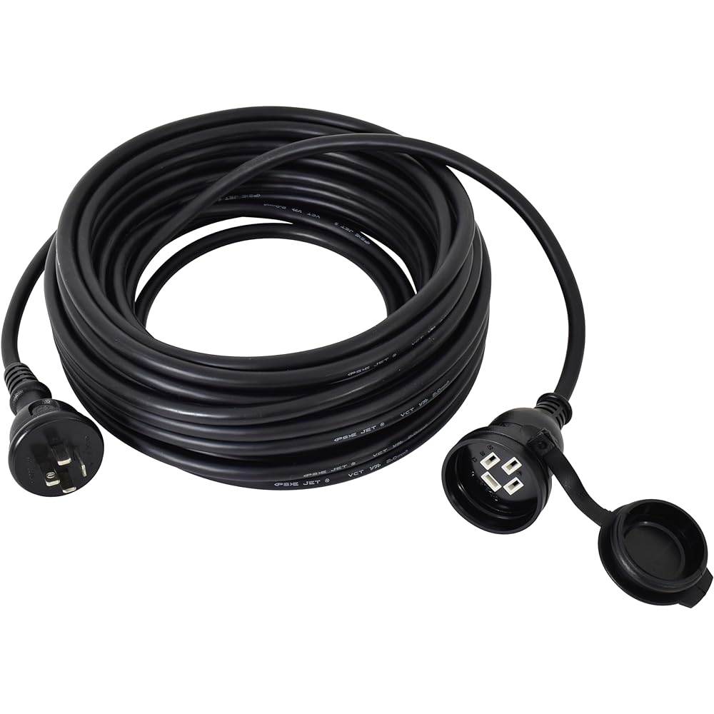 Nichido rainproof extension cord 20M three-phase 200 4P20AW-20