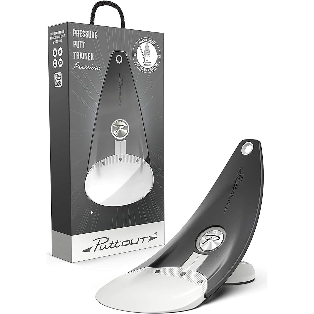 [Putt OUT Official] Putter practice Golf practice [Authentic putting practice that can be done indoors] Putter practice equipment Golf Golf practice equipment (for adjusting sense of distance and direction!) Practice equipment Golf putter practice equipm