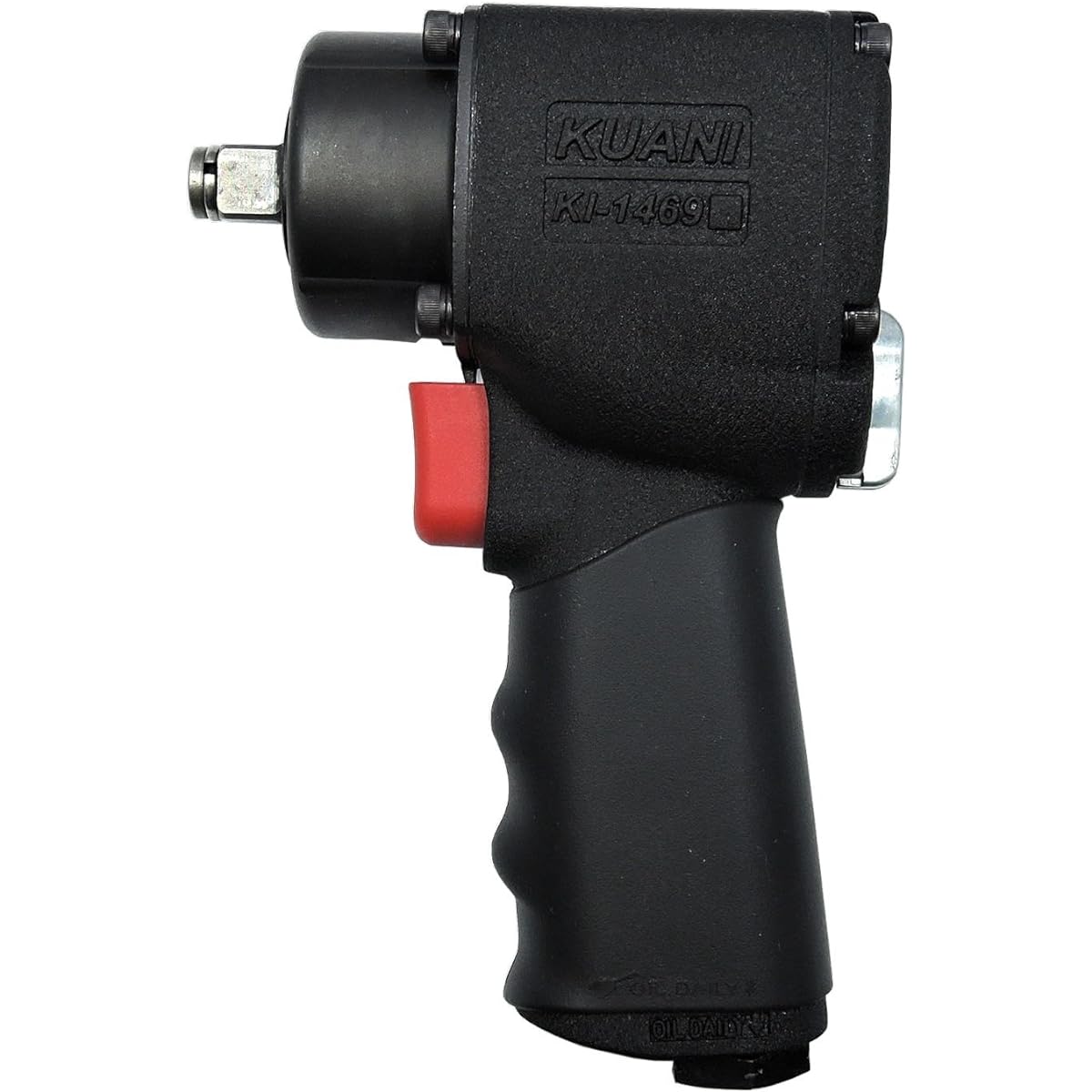 KUANI Air Impact Wrench 12.7 Square Total Length: Approx. 120mm Maximum Torque: 678Nm Mini & High Power KI-1469-NR