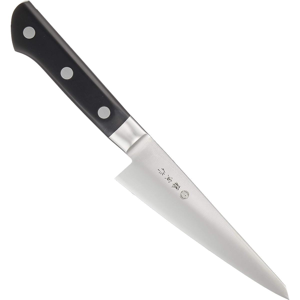 Made by Fujitora Hone Suki 150mm Made in Japan Cobalt Alloy Steel Single Edge Special Knife for Peeling Meat from Bones Also Can Treat Fish DP Cobalt Alloy Steel Split with Base FU-803 Silver/Black