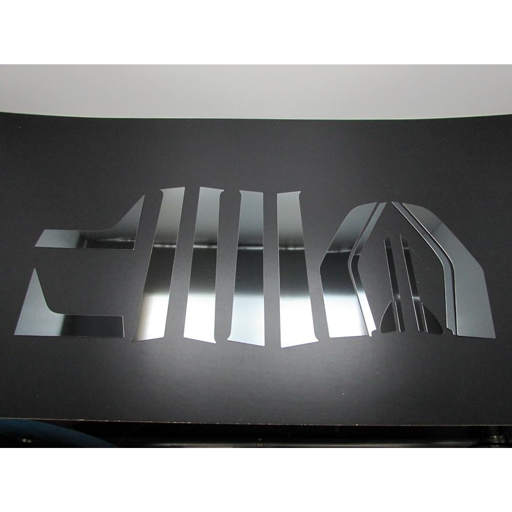 BRIGHTZ N-WGN JH1 JH2 Super Mirror Stainless Steel Black Plated Pillar Panel No Visor 14PC [PIL-BLA-036] NWGN N WGN N Wagon N Wagon JH 1 2 12262