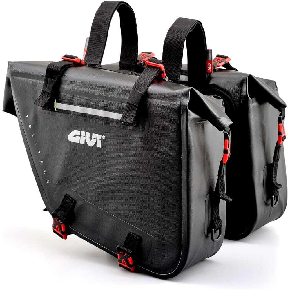 GIVI Motorcycle Side Bag 15L Each Waterproof Left and Right Set GRT718 99195