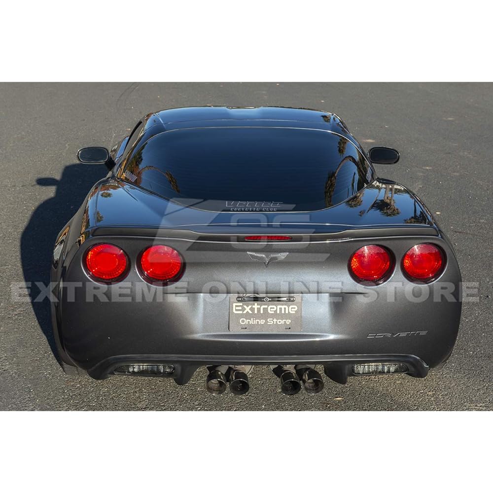 ZR1 Style Rear Tran Crid Wing Spoiler Hardware Includes (ABS Plastic -Mat Black)
