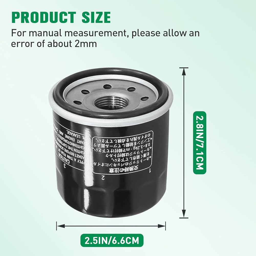 CYLETO Oil Filter Honda CBR600F4 CBR 600 F4I 2001-2006 / CBR600F 2001-2007 2011