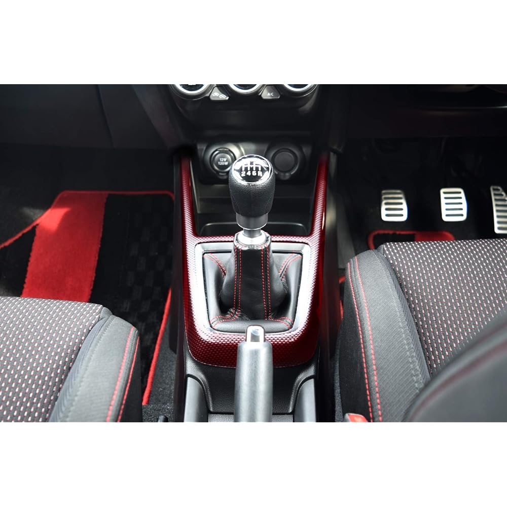SecondStage Suzuki Swift Sport Console Panel Red Carbon Tone/S008D1R