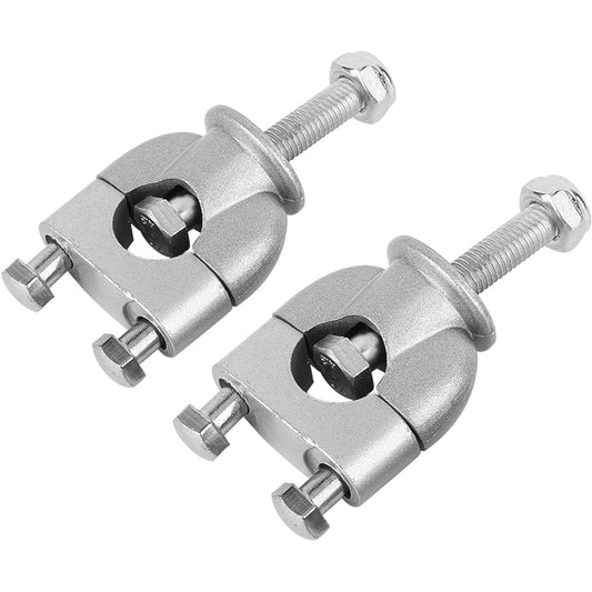 Handlebar Motorcycle Clamps 1 Pair 7/8ft 22mm Silver Handlebar Mount Riser Clamps for ATV Motorcycle