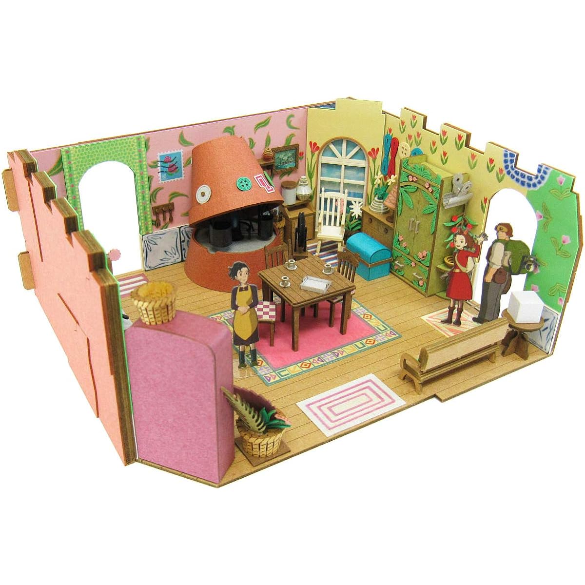 Sankei Miniatuart Kit Studio Ghibli Series Borrower Arrietty Arrietty's House 1/48 Scale Paper Craft MK07-13
