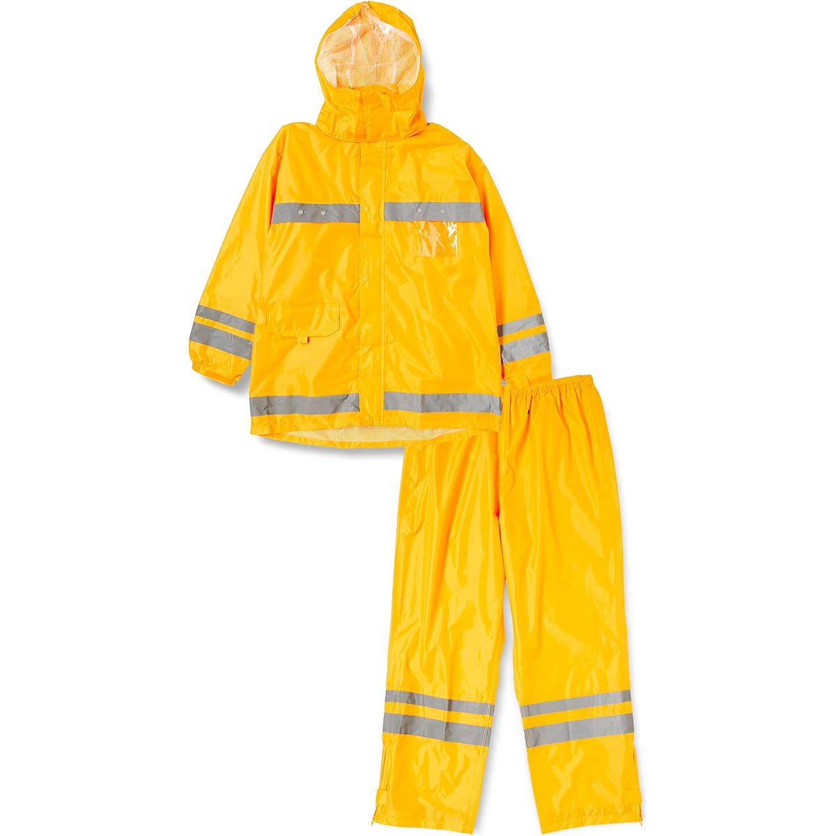 [Document] Rainwear Top and Bottom Safety Measures Rain Construction Site Visibility Rain Suit Men's