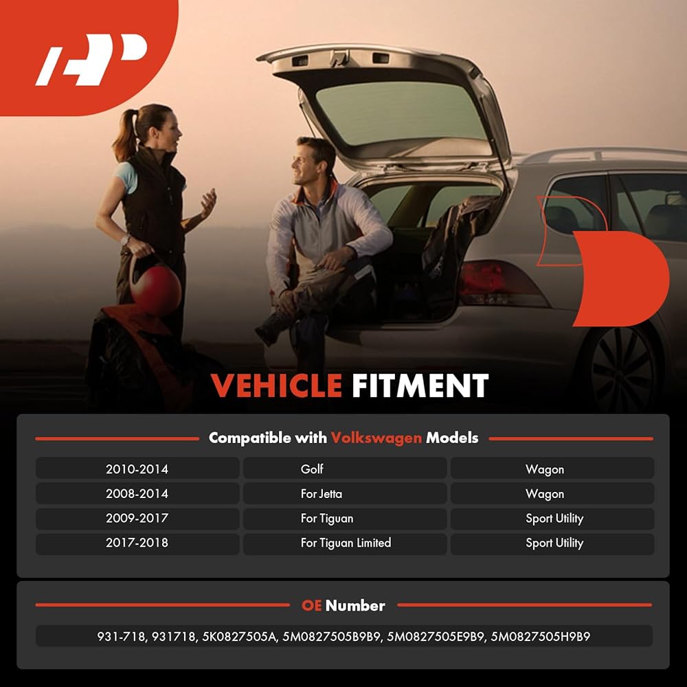 A-PREMIUM Lift Gate Tran Clutch Rock Lock Acchus Wargen Golf 2010-2014 Jetta 2008-2014 Tiguan 2009-2017 Tiguan Limited 2017-2018 Reartail Gate Replacement # 931-718 931718