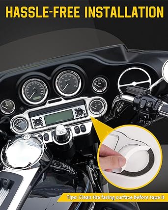 Stereo accent speedometer speaker trim set