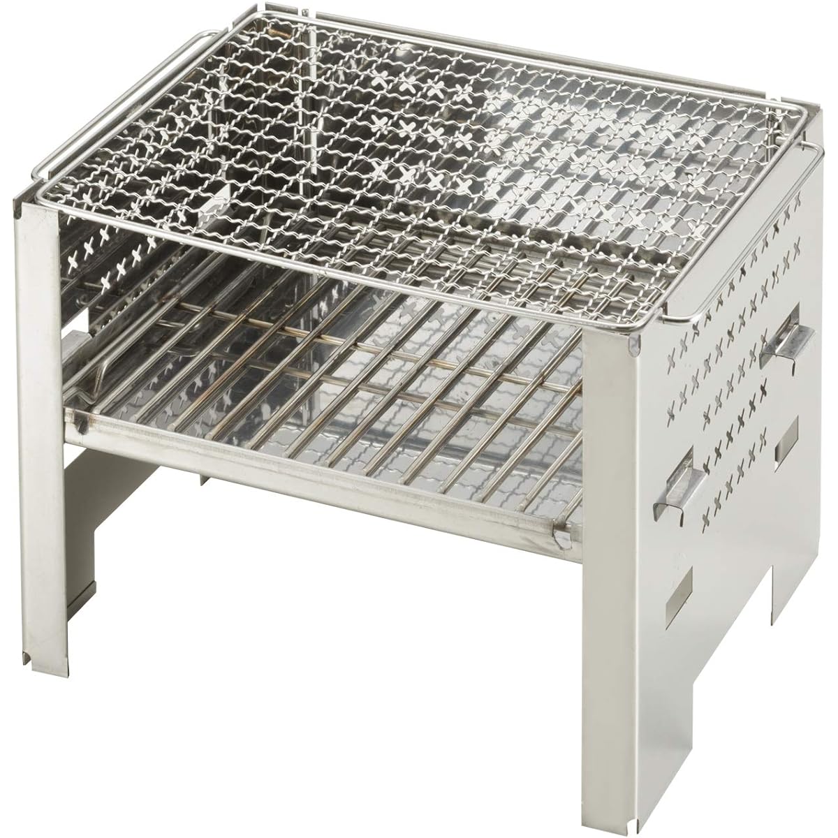 BUNDOK Bonfire Grill BD-404 Camping Stove Stainless Steel Approx. 260x290x180mm