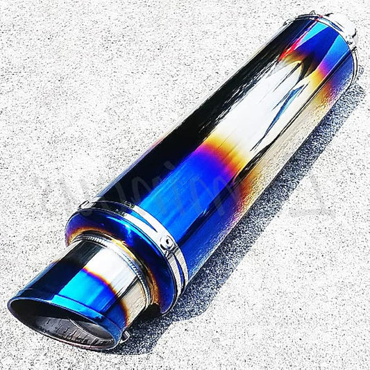 Titanium Baked Style Slip-on Muffler Silencer 51mm 50.8mm Ninja250R Ninja250 Ninja250SL Ninja400 Z125PRO Z250 Z300 Z750 Z800 Z900RS Z1000 GPZ400R GPZ750R GPZ900R GPZ1100R GPX400R General Purpose
