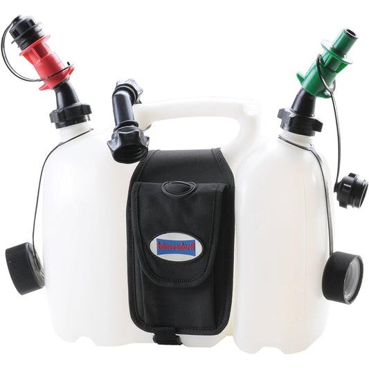 hunersdorff combi tank 6L/3L fullset hunersdorff combi tank full set fuel tank poly tank chainsaw fuel gasoline chain oil (natural)