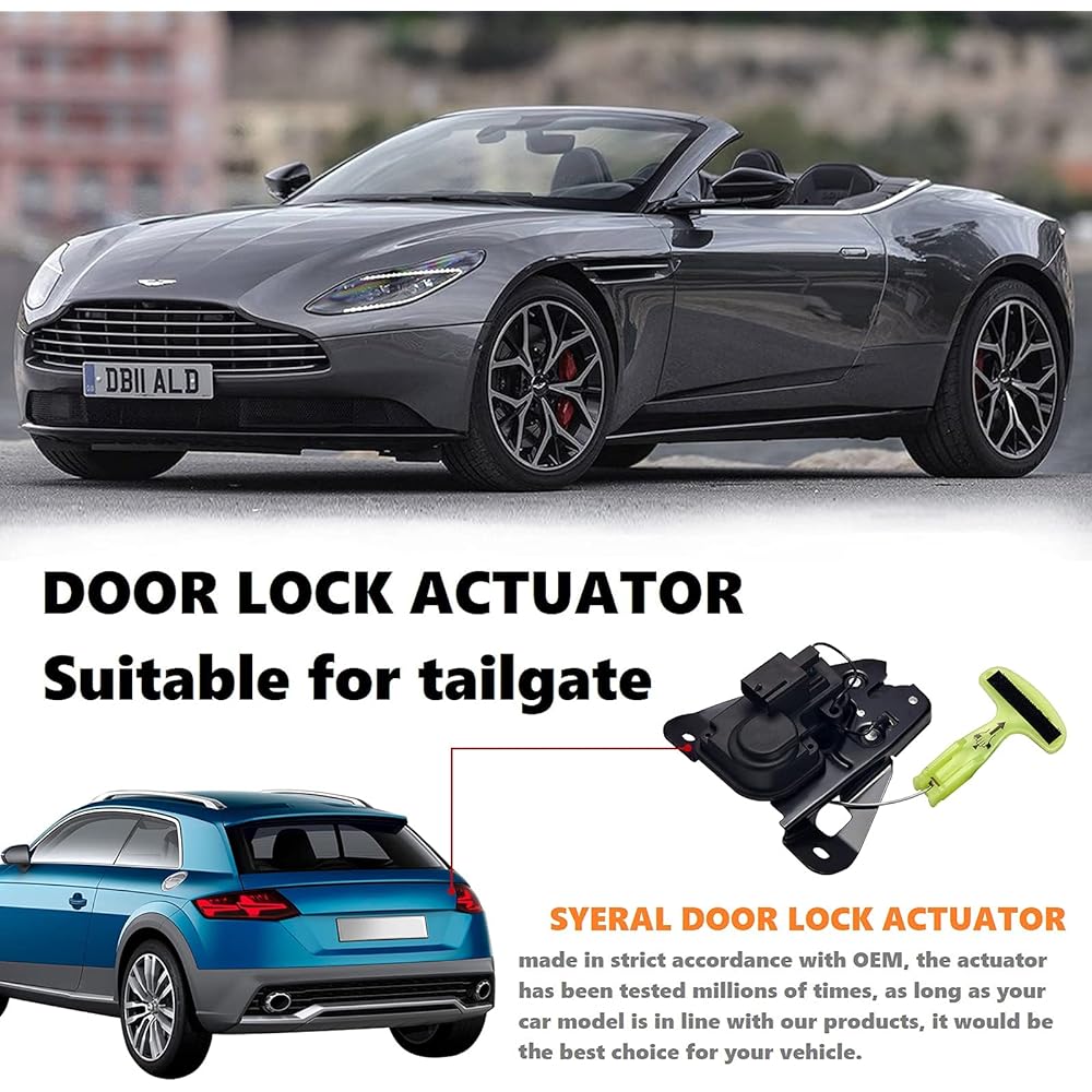 SYERAL Tail Gate Lock Accher Lear Lift Gate Door Lock 931-714 5056244AA Transal Clutch Actuator Power Tank Actuator Crysler 200 300 Dodge Charger Galanger Avenger Dart