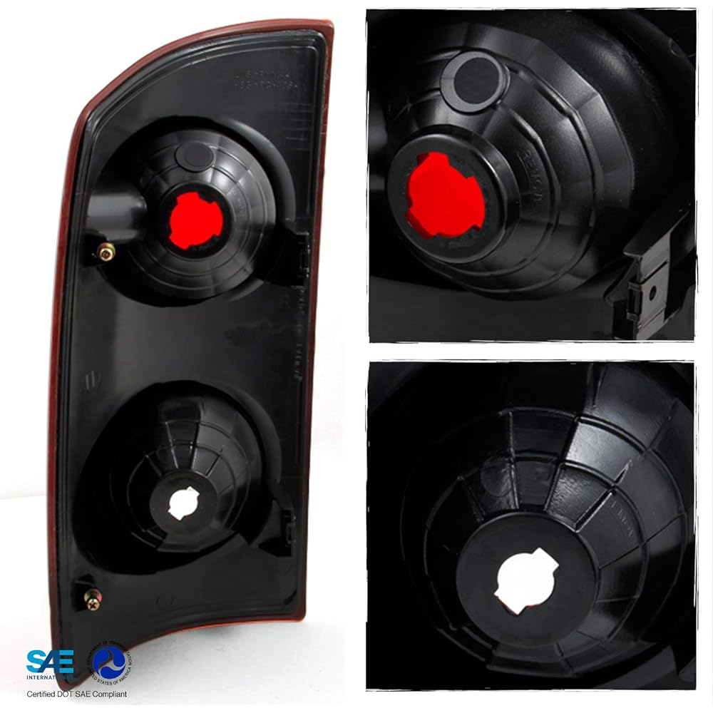 Dodge Lamb Truck Red Clear Tail Light Brake Lamp Left+Left passenger seat right pair replacement set