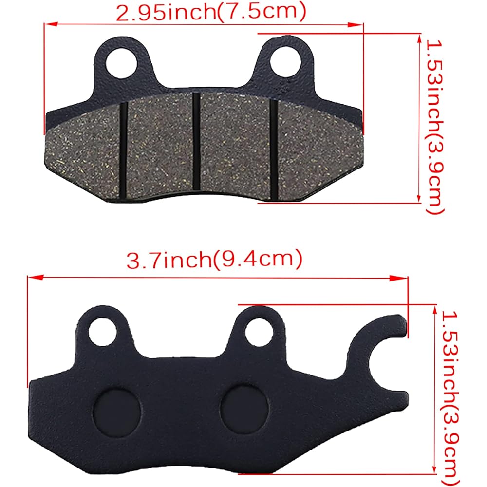 OCEAIR Front & Rear Brake Pad Kawasaki KRT TERYX 750 800 2014-2021