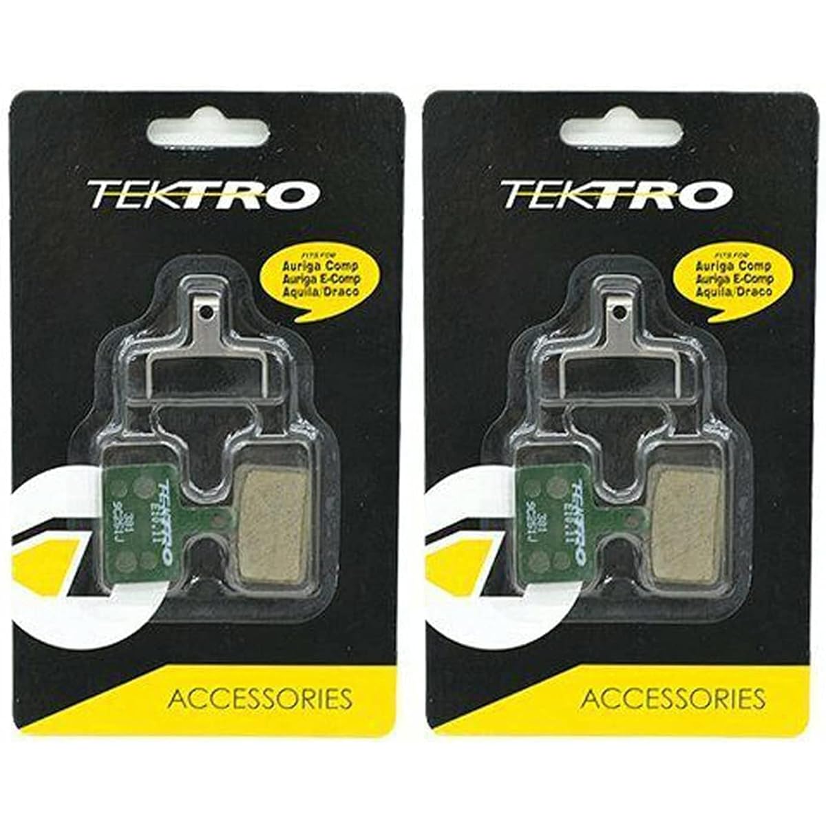 Tektro E10.11 Organic Compound Disc Brake Pads Auriga, Draco, Orion, 2 Pack, STB1788