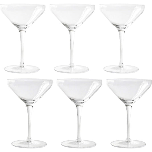 Adelia Luigi Bormioli Cocktail Glass Clear 300ml SON.hyx Crystalglass Cocktail 300 C315 Set of 6 Made in Italy J-6461