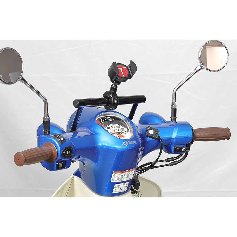 Kijima Motorcycle Bike Parts Handle Mount Stay 22.2mm Steel Black Finish SUPER CUB50/110('18/AA09/JA44) 204-0706