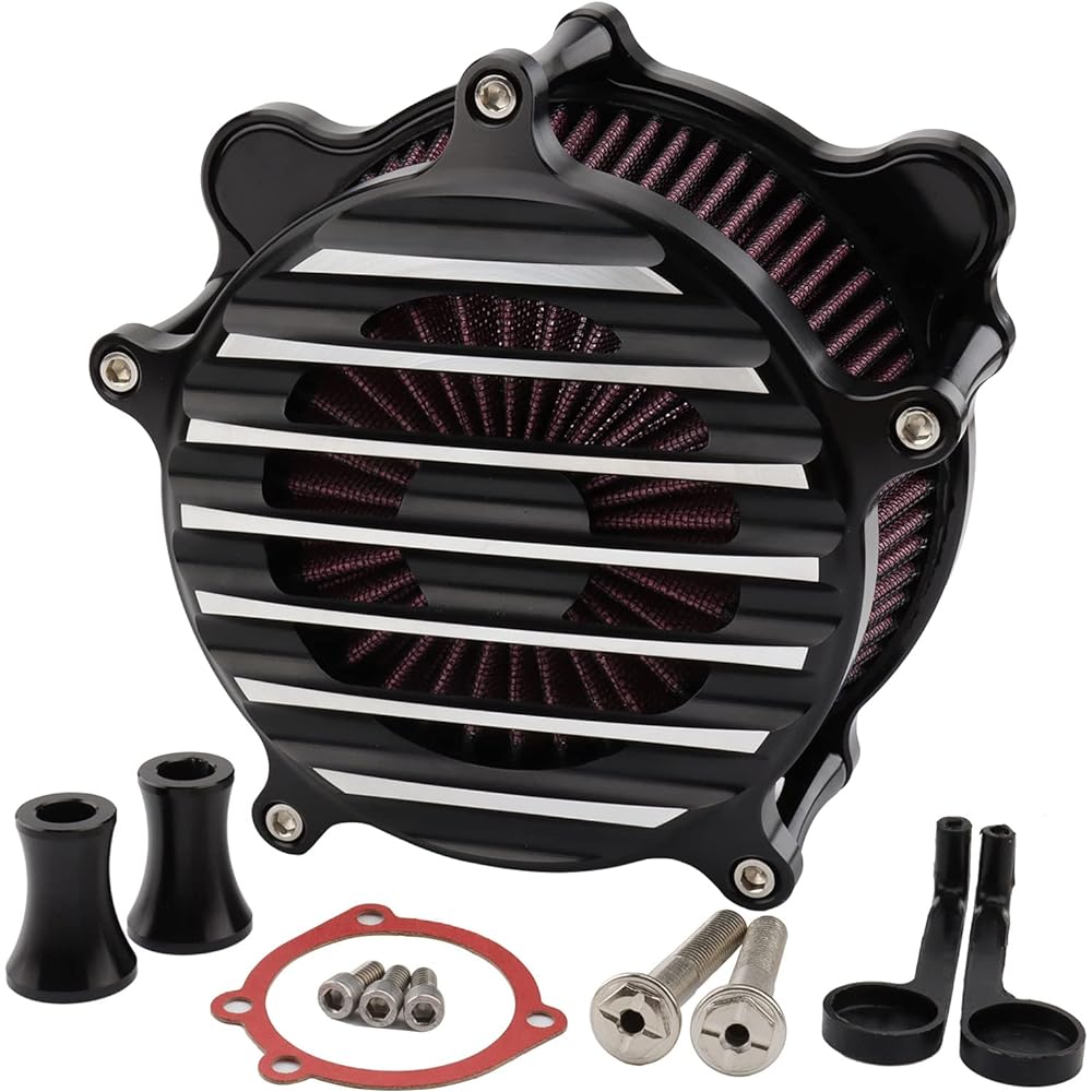 Air Cleaner Intake Filter Kit Harley Dyna FXR Softail 93-2015 Touring Road King Electra Street Glide 1993-07 Twin Cam EVO
