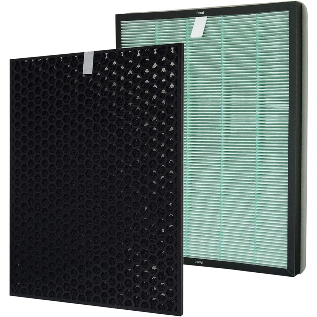 PUREBURG Replacement Filter Set Compatible with Rabbit Air BioGS 2.0 (SPA-625J) Air Purifier, Product Number GS2J-KIT, True HEPA Filter Activated Carbon Odor Filter Set, PM2.5 Odor Smoke Volatile Organic Compounds VOCs Elimination