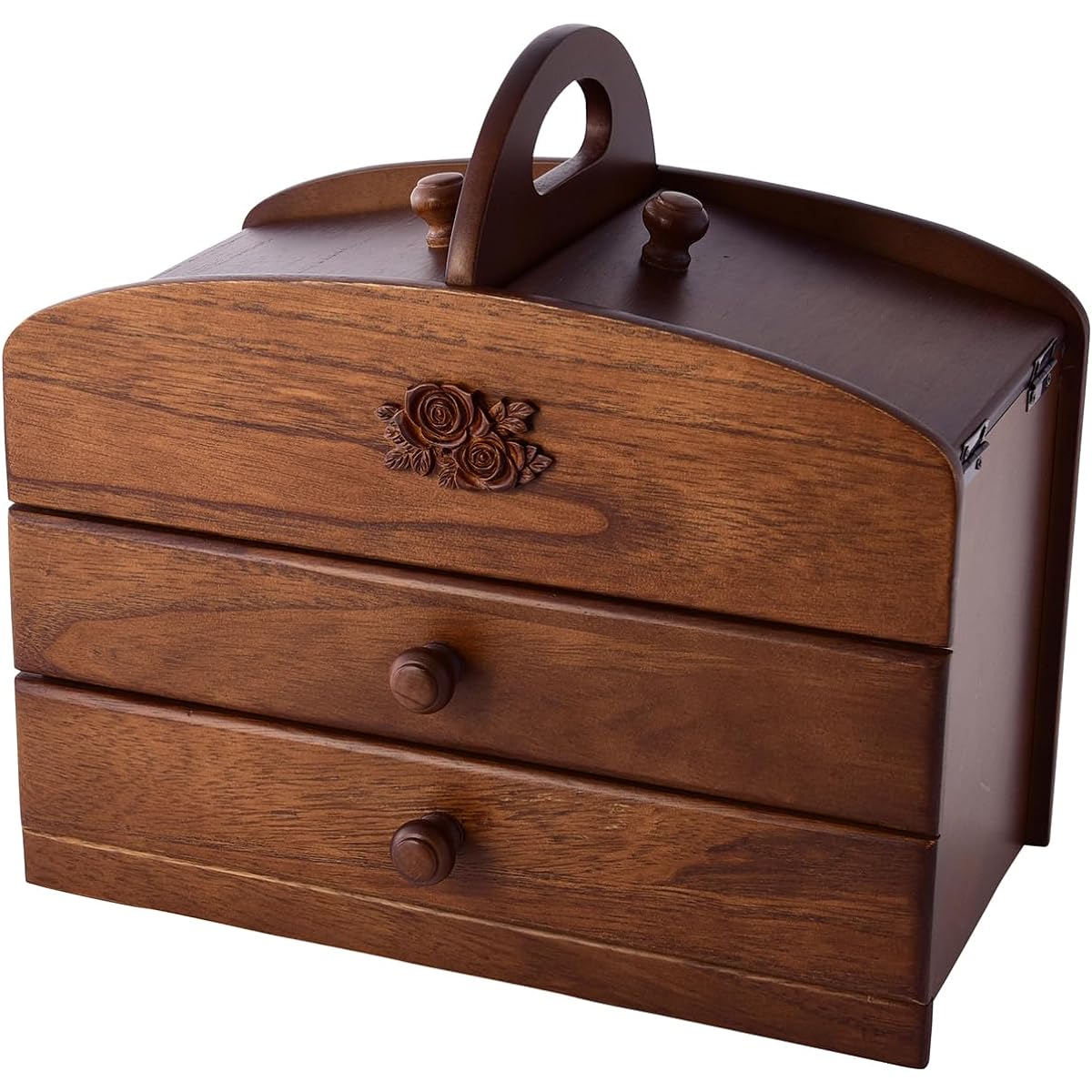 Narika Chatani Sangyo Japanese Wooden Sewing Box 020-301