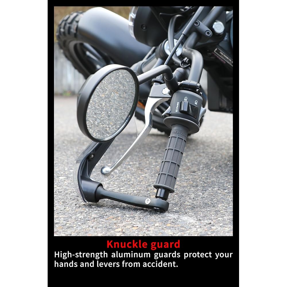 ZETA Sonic Handguard PC Protector Kit M16/M8 type Attached bar end plug Compatible with handlebar end M16 type and M8 type