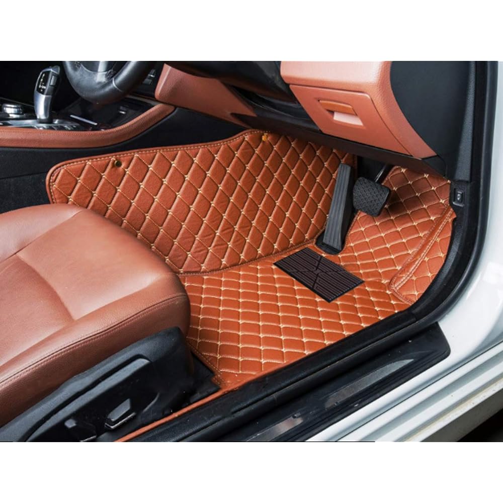 Car floor mat application Harrier application Harrier 2016-2018 car mat car leather floor mat all surrounded floor mat anti-slip brown