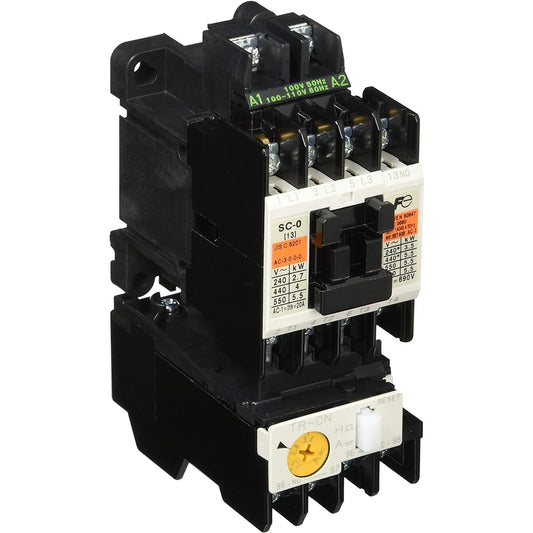 Fuji Electric Equipment Control Standard Electromagnetic Switch (No Case Cover) AC100V SW-0 2.2A Coil AC100V 1A