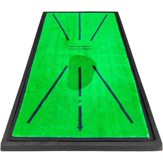 GolfStyle Golf Mat Golf Practice Mat Practice Swing Practice Equipment Indoor/Outdoor Artificial Grass Rubber Mat Practice Shot Mat for Practice