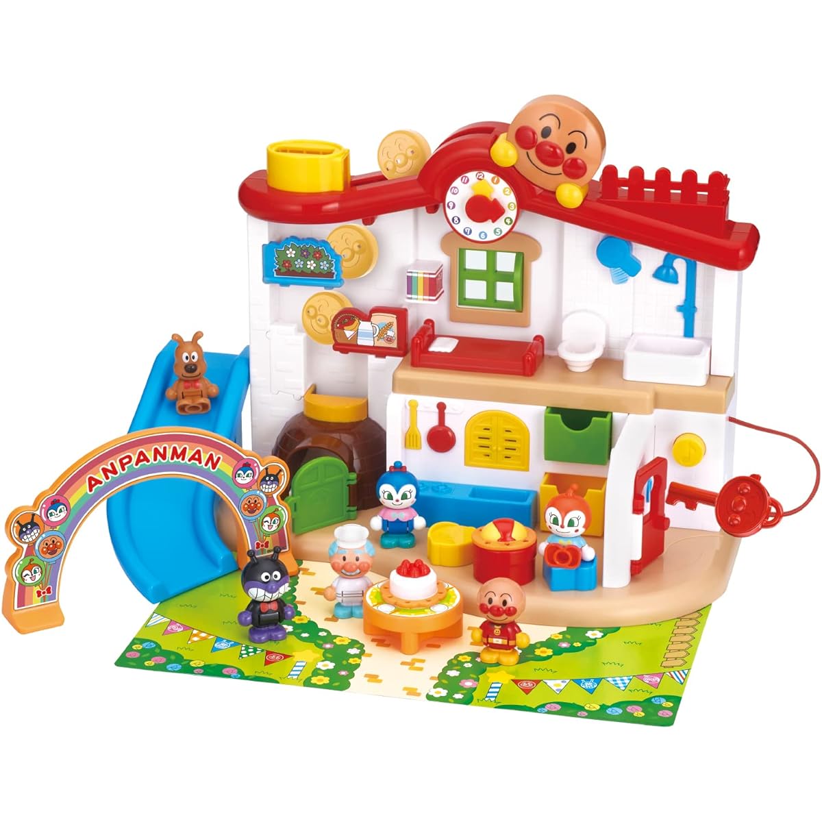 BANDAI Chime Ping Pong Anpanman First House Friends and Party DX (Target age: 2 years old and over)