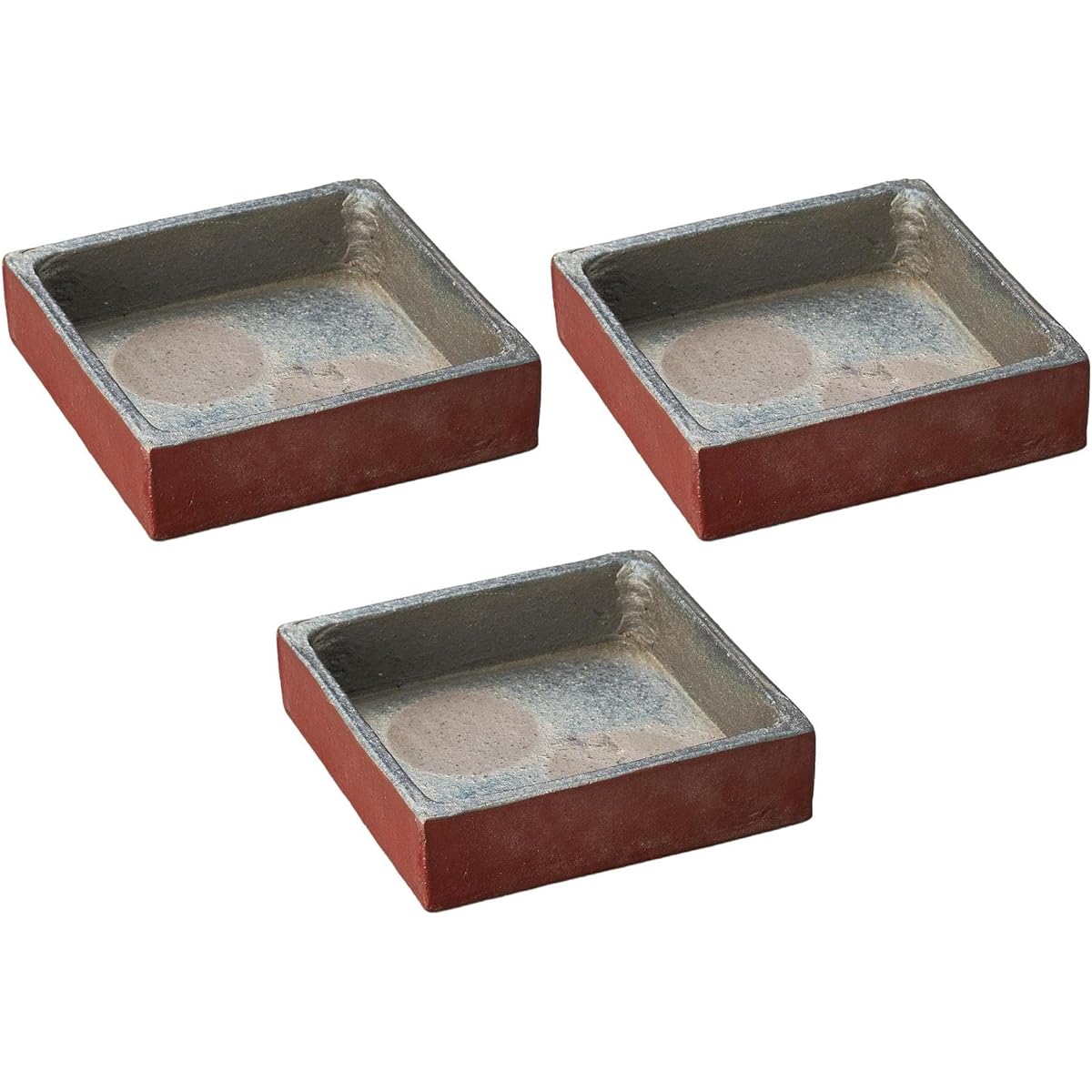 Set of 3 Akatsuki square bowl [16.5×16.5×4.5cm] | Square bowl